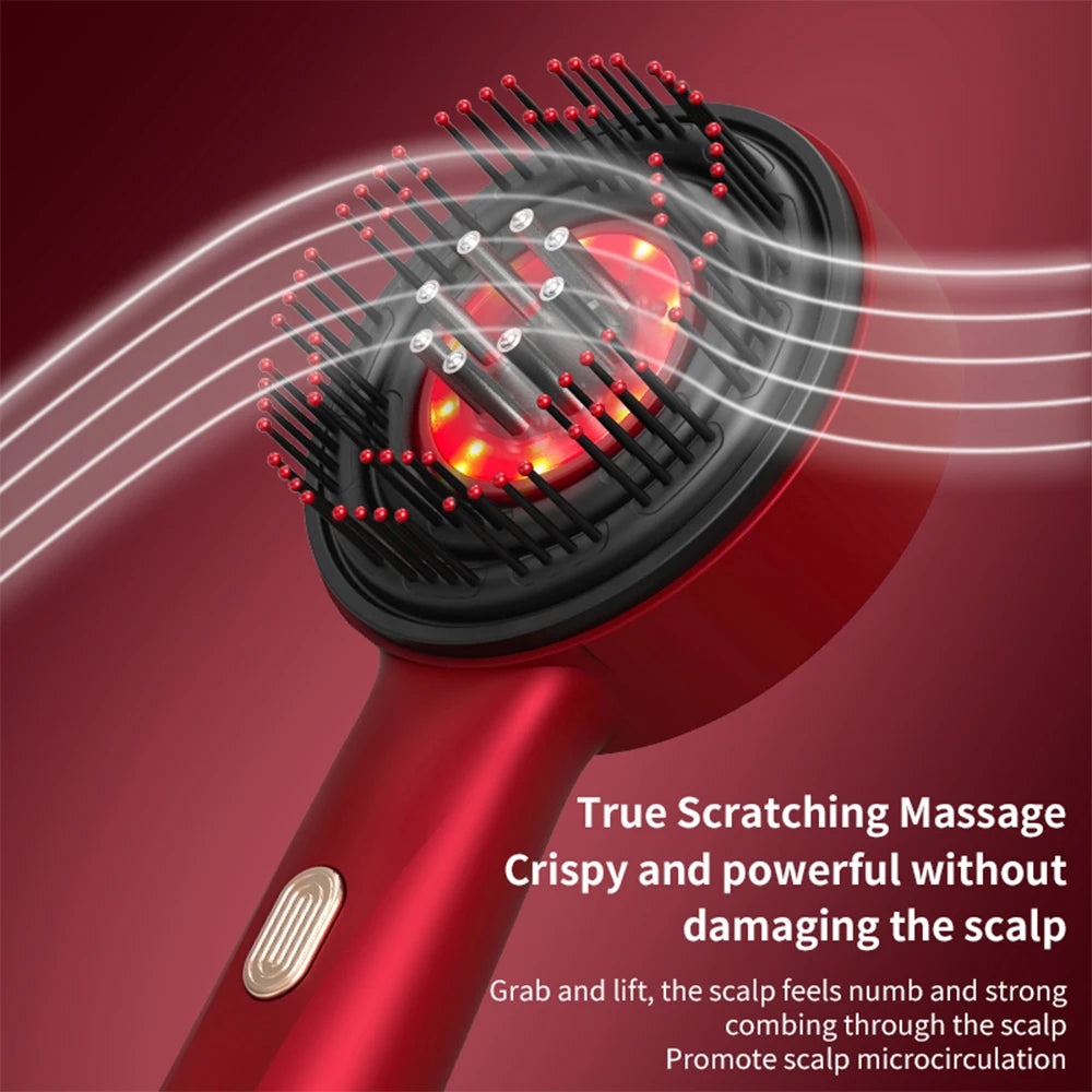 Electric Scalp Massage Comb 3 Modes Hair Care Comb