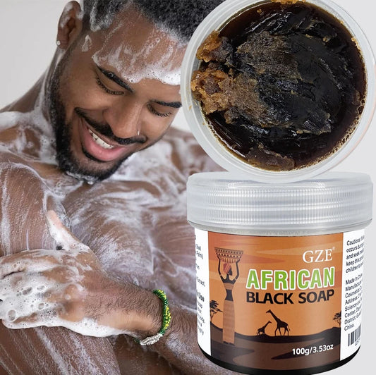 African Black Soap 3-in-1 Face, Natural Ingredients