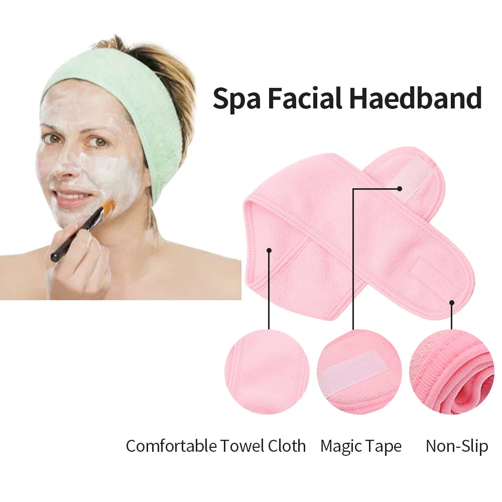 Face Washing Bath SPA Facial Adjustable Headband