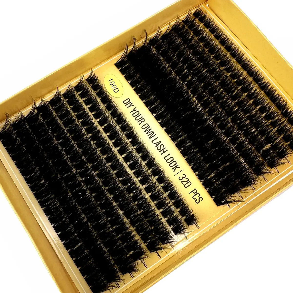 320Ps DIY 5D Fluffy Lash Clusters 60D 80D 100D Thick Eyelash Clusters D/DD Curl Wispy Individual Lashes 9-16mm Eyelash Extension