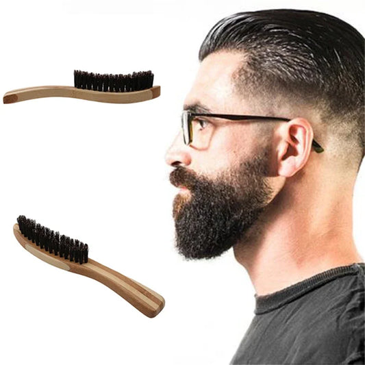 Beard Brush Shaving Comb Face Massage Handmade