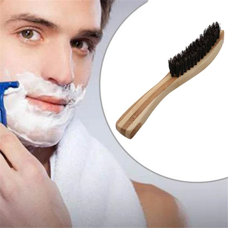 Beard Brush Shaving Comb Face Massage Handmade