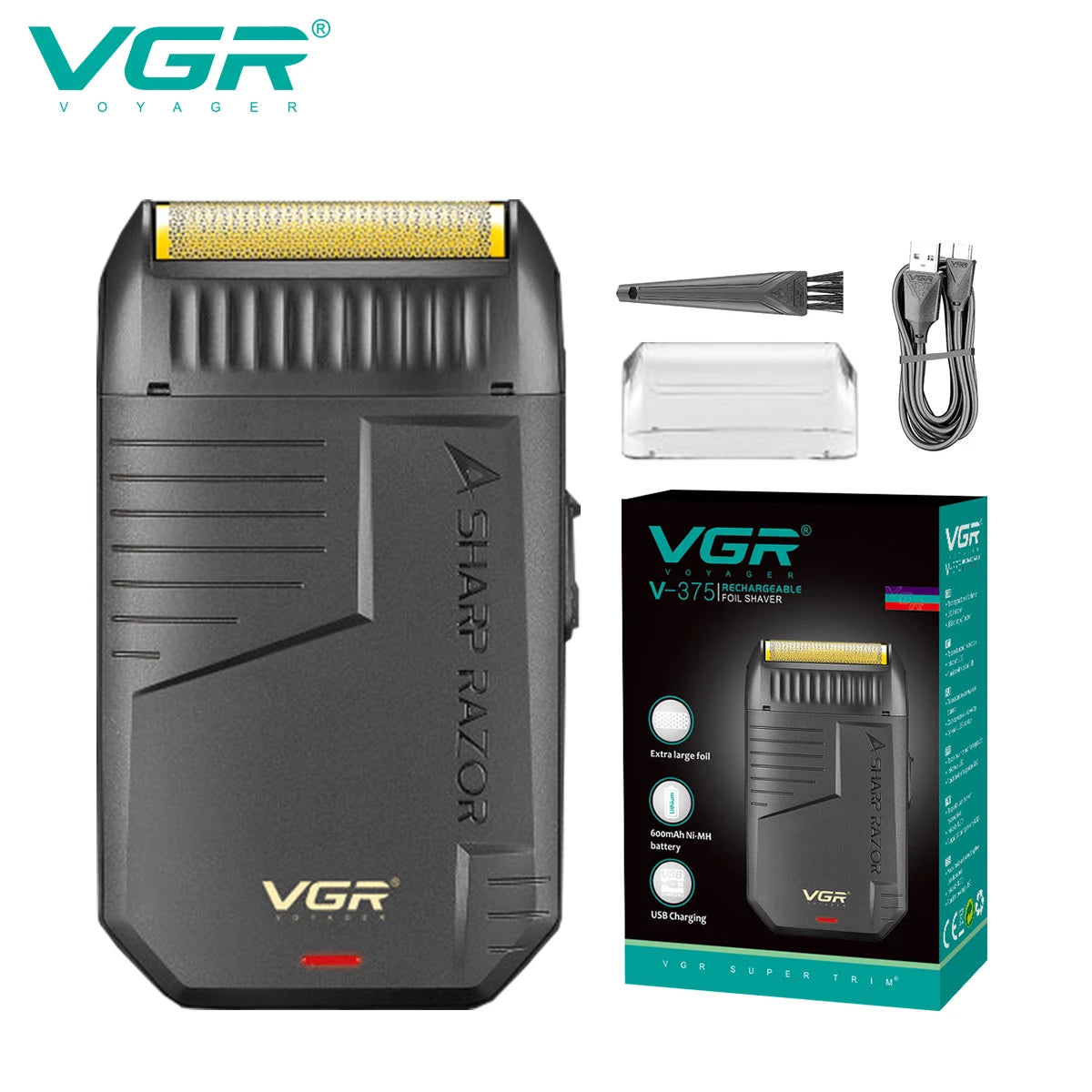 VGR Razor Rechargeable Razor Professional Beard Trimmer