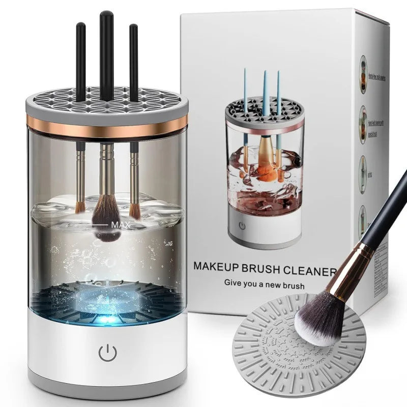 3 In 1 Electric Makeup Brush Cleaner Automatic Spinner