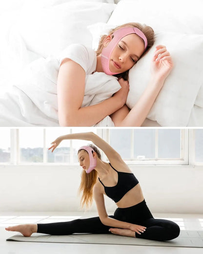 GlowLift™ V-Line Gesichtsband - Kinn & Jawline-Former